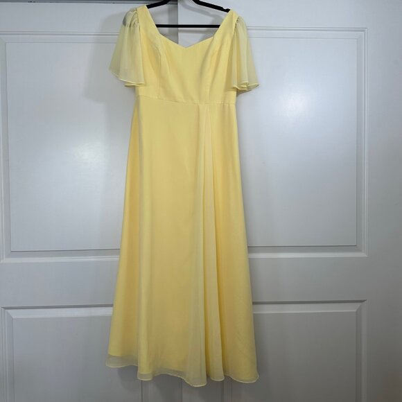Reverly Bridesmaids Madeline Convertible Chiffon Dress 14P - Picture 4 of 9